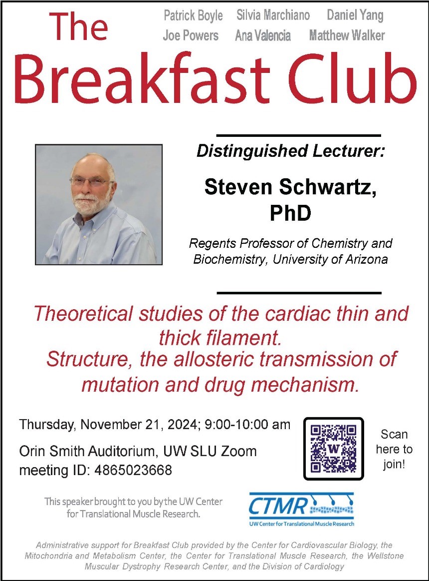 CTMR Hosting Distinguished Lecturer Steven Schwartz