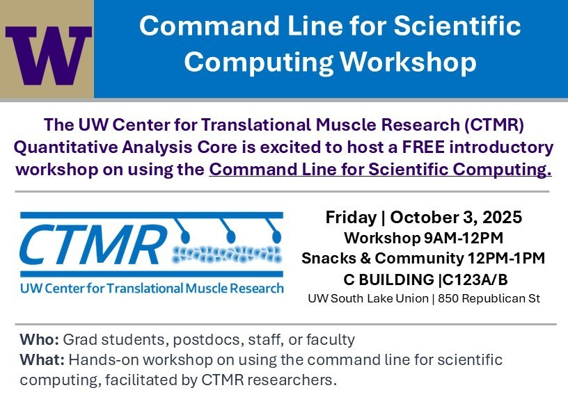 Join the FREE Introductory Workshop on using the Command Line for Scientific Computing