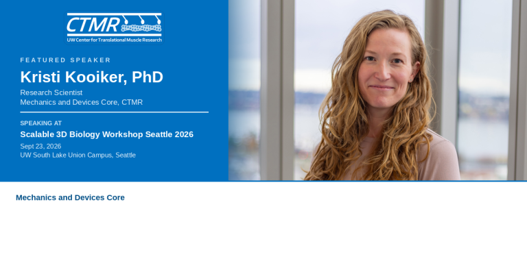 CTMR Mechanics & Devices Core Featured at Fujifilm Scalable 3D Biology Workshop- 9/23/26