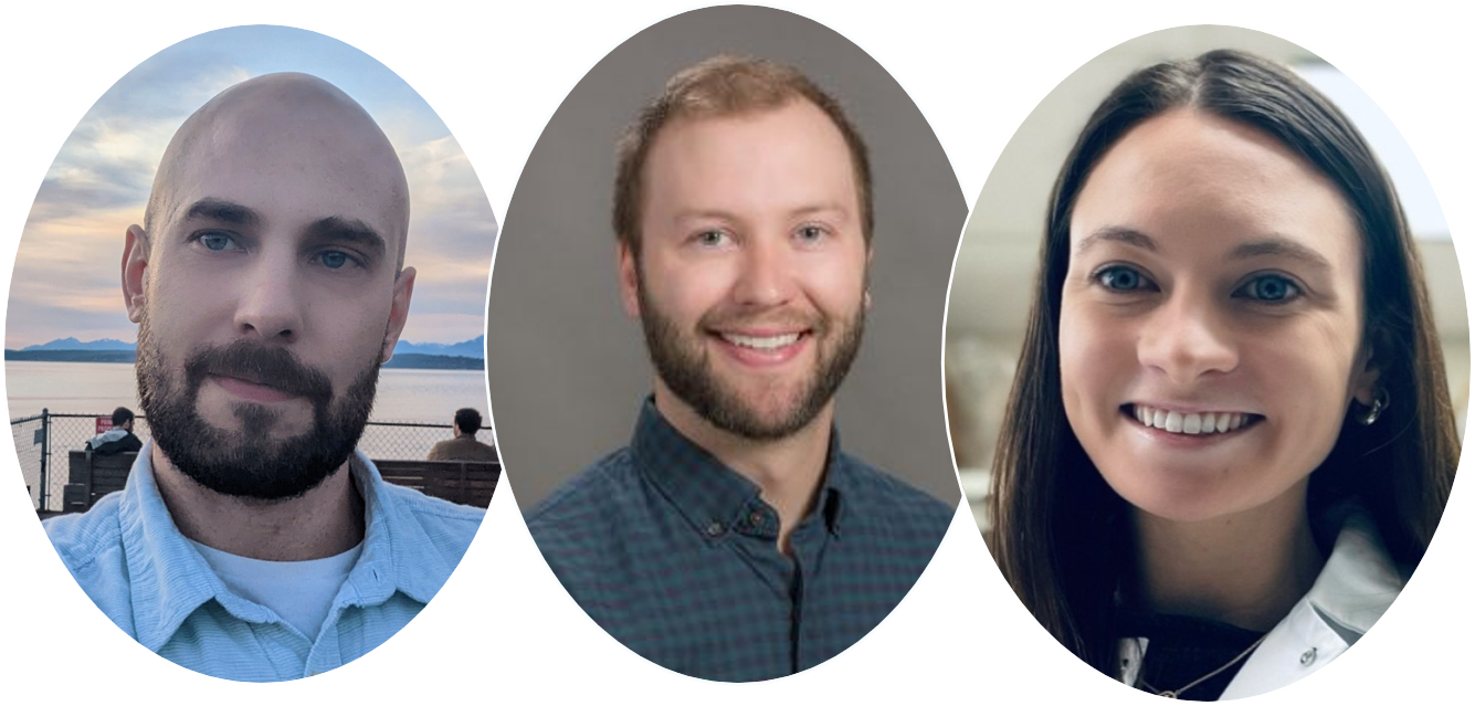 Matt Childers, Joe Powers, and Meaghan Barry, co-organizers of the International Sarcomere Society seminar series